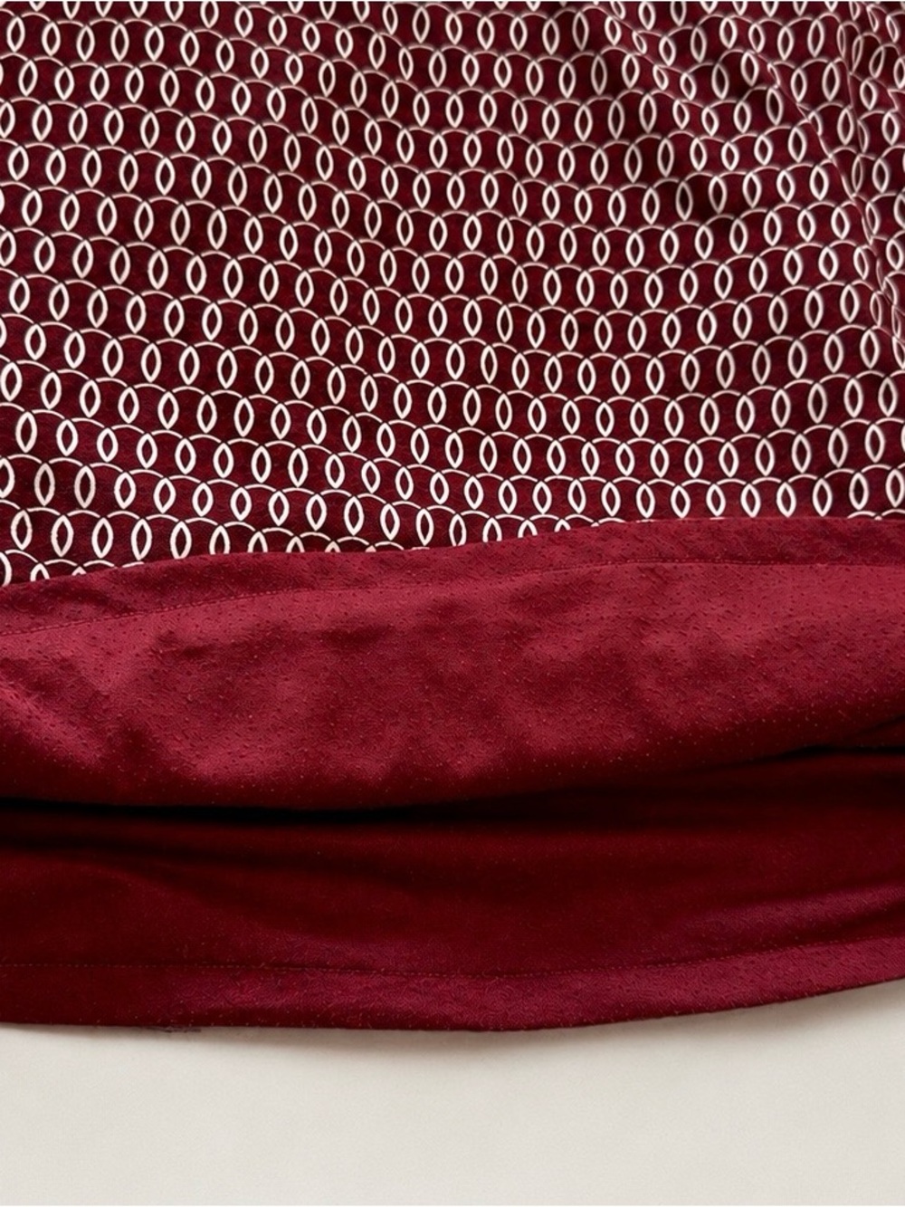 Boden Burgundy Geometric Cowl Neck Dress US 8 UK 12 - Picture 10 of 10